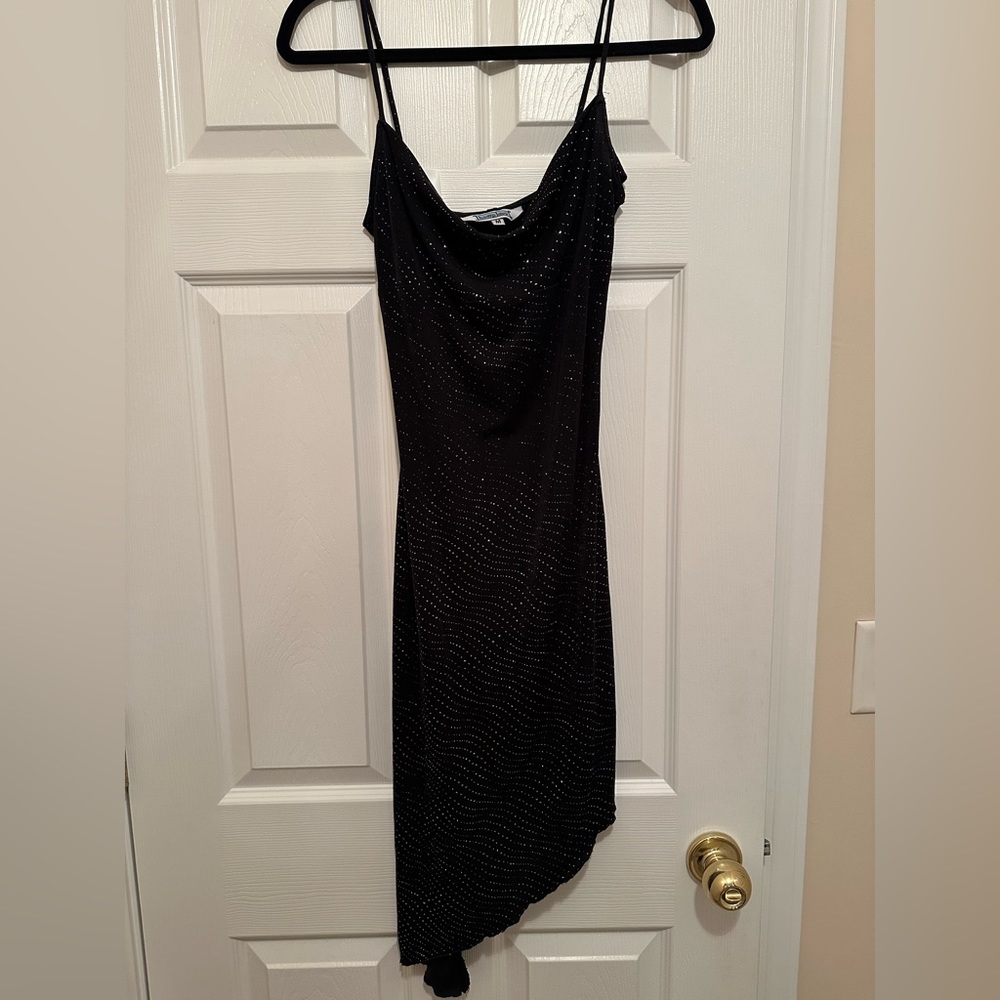 Women’s Black Sparkly Hourglass Dress, Size: M